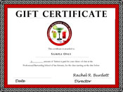 Click Here To Find Out More About Our Gift Certificates
